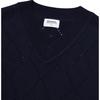 COVERNAT Solid Color Comfortable V-Neck Pullover Straight-Cut Vest Unisex tops Navy-Blue CO2302KT02NA