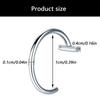 Not Piercing Lip Jewelry Punk Clip on Lip Rings Unique Body Accessory Gothic Design Stainless Steel Texture for Daily