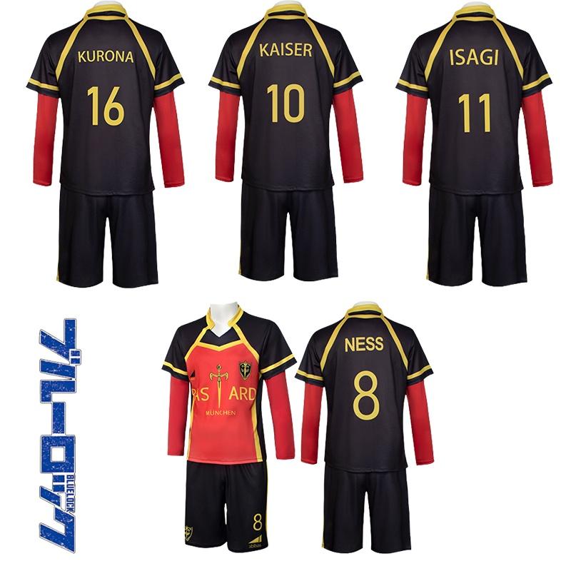 Blue Lock Jersey Cosplay Isagi Yoichi Ness Kaiser Kurona Sport Uniform Gift Suit