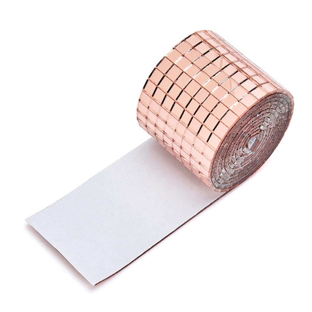 4X100CM 1464 גרגרים אריחי פסיפס דביקים עצמיים מדבקת מדבקת מראות זכוכית חדשנית עשה זאת בעצמך