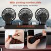 Car Fan Three-Head USB 3-Speed Adjustable 360-Degree Rotation Suitable For Car Cooling Powerful Fan With Hidden Aromatherapy Box