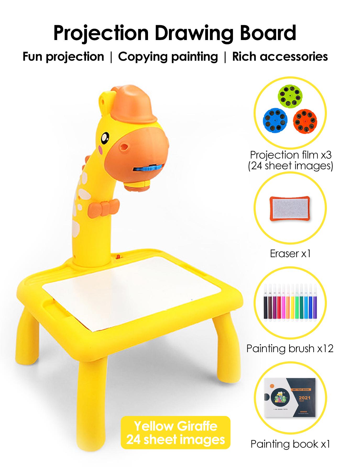 

LED Projector Drawing Table for Kids Educational Painting Toy Set with Light Up Board Learning Tools Art Gift