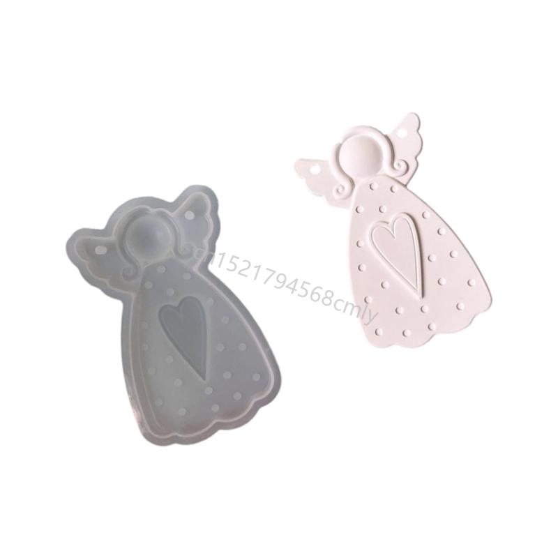 Artistic Angelic Silicone Mould Reusable Designs for Crafting Home Decoration Holiday Presents Hobbies Supplies 6XDE
