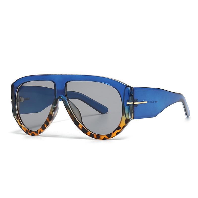 Designer's New Fashionable Sunscreen Men's and Women's Large Frame Sunshade Sunglasses Trendy Retro Sun Glasses UV400 Eyewear