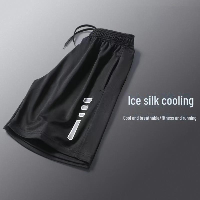 Men's Quick-Dry Ice Silk Running and Basketball Shorts