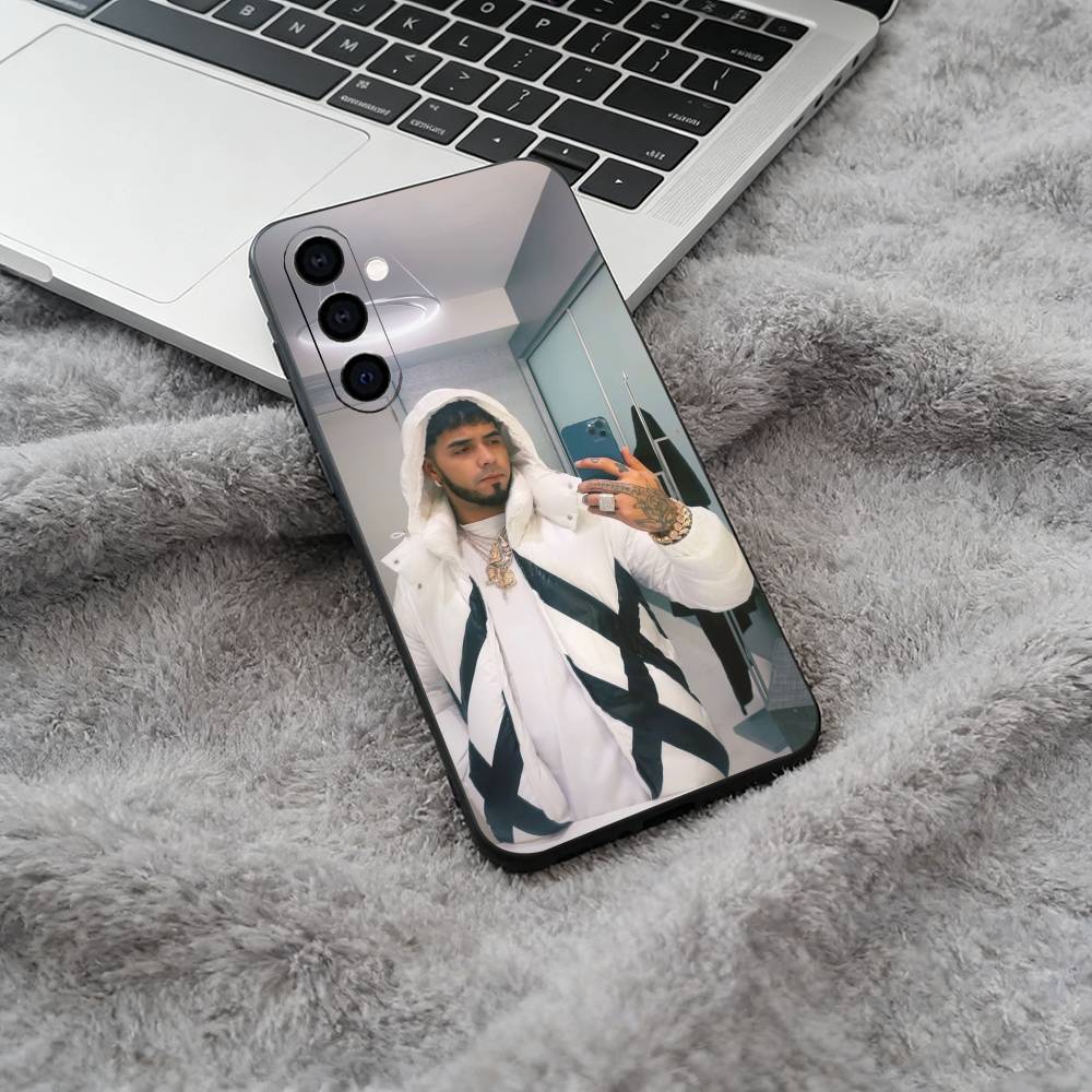 Latin Trap- A-Anuel- A-A Soft Silicone phone Case for Samsung Galaxy A73/A71/A72/A70/A53/A52/A51 - Black