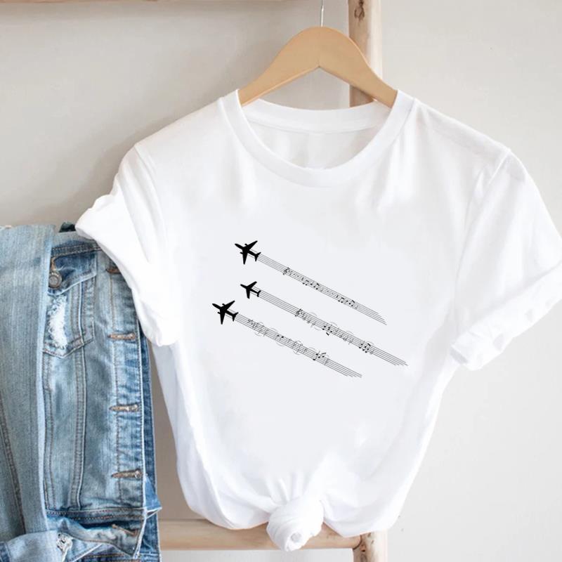 Butterfly Print Short-sleeved T-shirt Oversized T Shirt  Harajuku  Aesthetic Clothes  Women Clothing  Graphic Tshirts