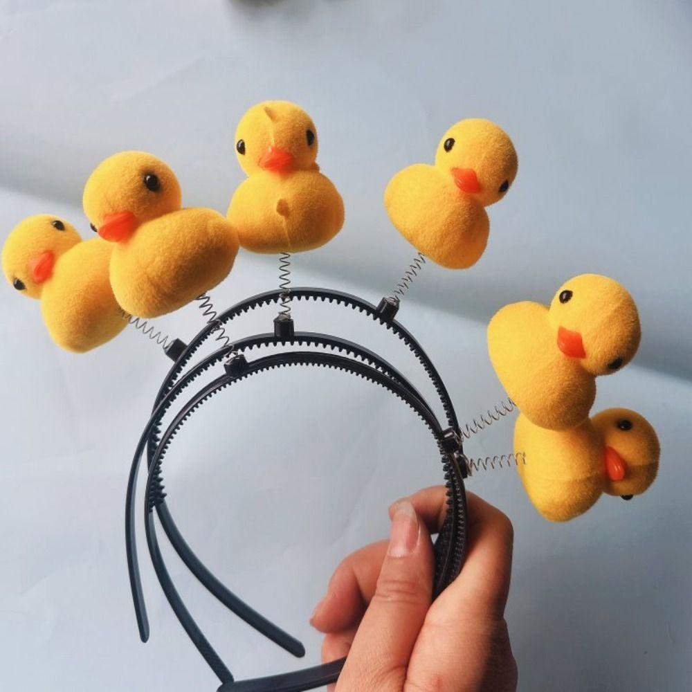 Sunflower Yellow Duck Headband Love Heart Children Hair Bands Cartoon Hair Hoop Performance