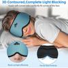 3D Sleep Eye Mask with Bluetooth Headset, Special Sleep Headset for Side Sleep, Zero Intraocular Pressure, Adjustable Sleep Eye Mask, Ultra-thin