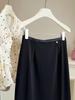 Women's High-Waisted Hip-Hugging Skirt: Spring OL Commute Skirt with Back Slit