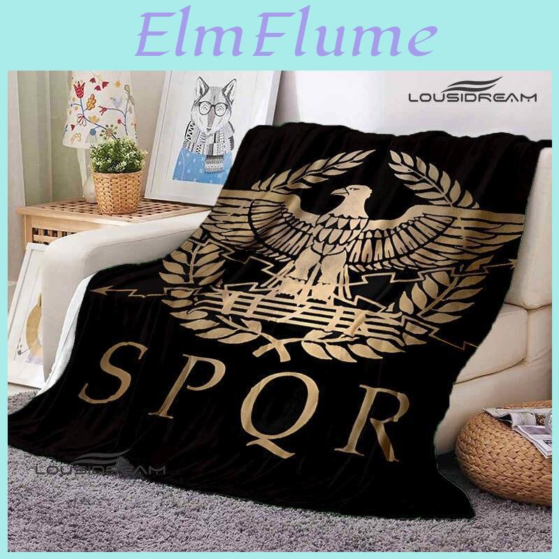 Decke Warm Spqr Römisch Bedruckt Und Schön Flanell Weich Und Bequem Mode Dekorative Decke Haus Reise Decke