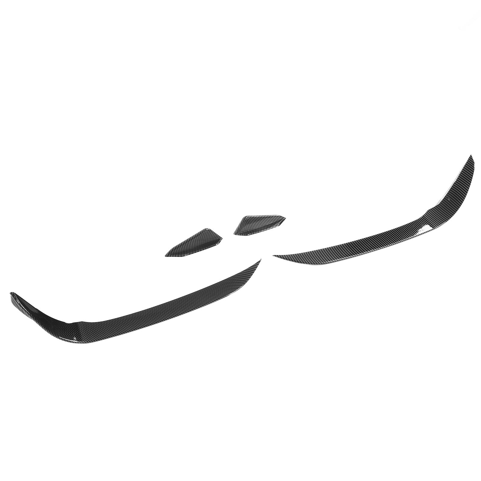 

4PCS Front Bumper Aero Kits Canards Wing UV Resistant Replacement for MK7.5 GTD 2017‑2020Carbon Fiber Style