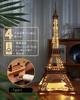 Rolife 3D Puzzle for Adults, Illuminating Eiffel Tower, 53cm, 164 Pieces, Beginner-Friendly, LED Light-Up, 4 Modes, Interior Decor, Handmade Kit,