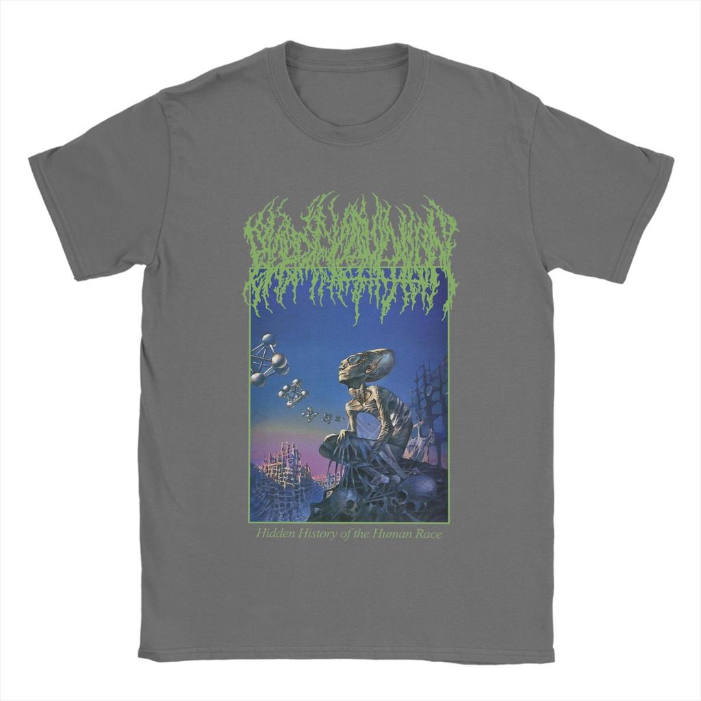 Blood Incantation Hidden Cotton TShirt For Unisex Summer Vintage TShirts Crewneck Novelty Tee Shirt Big Size Casual Clothes
