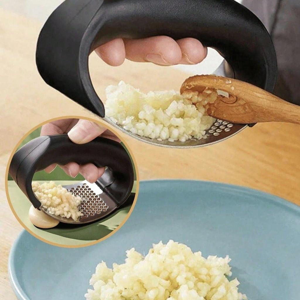 1Pc Heavy Duty Garlic Press, Professional Garlic Crusher And Mincer, Ergonomic Garlic Crush Tool With Easy Squeeze Handle, Kitchen Gadgets
