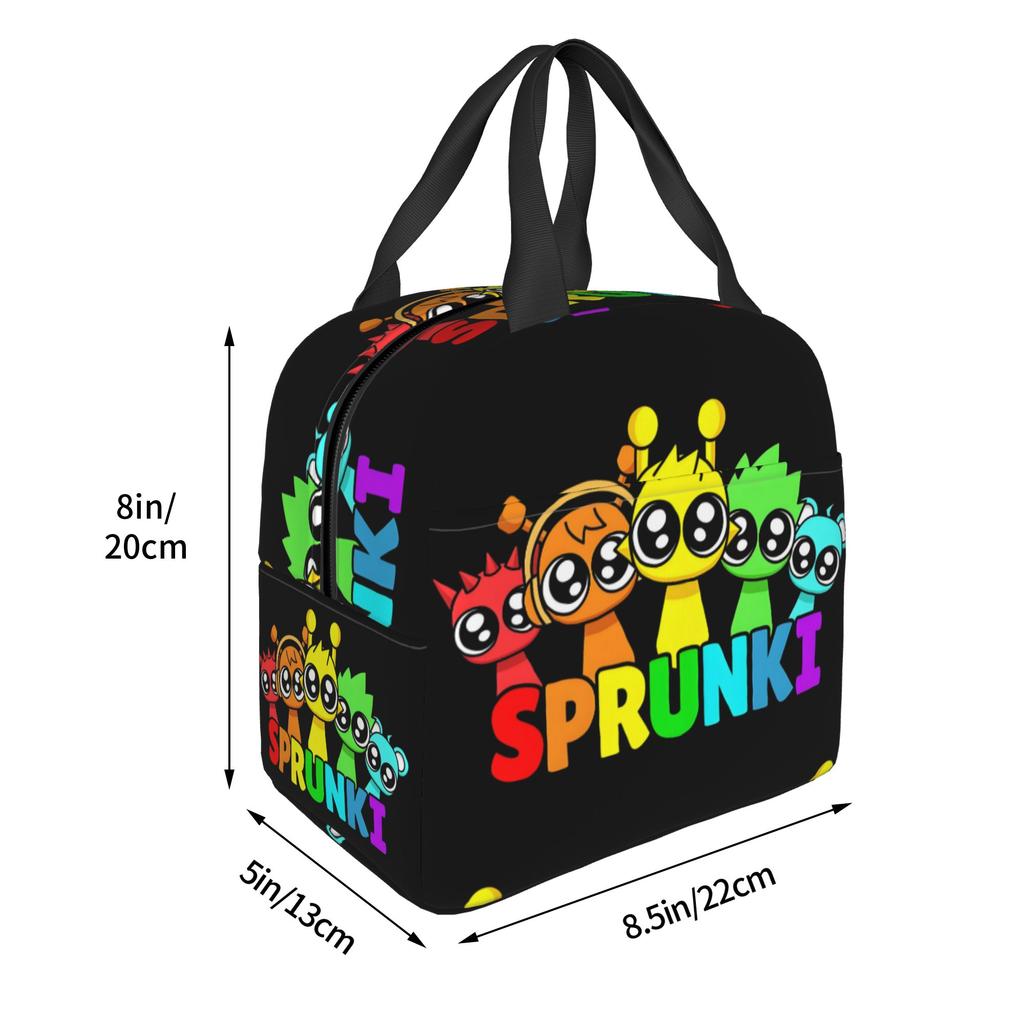 Custom S-Sprunkies Lunch Bag Women Cooler Warm Insulated Lunch Boxes for Adult Office