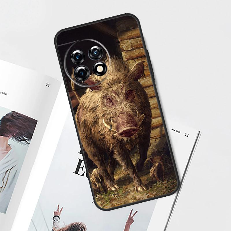 Wild Boar Case For OnePlus Nord CE 5 2 3 4 Lite N30 OnePlus 11 12 13 15 13T 13R 10T 12R 9 10 Pro Cover
