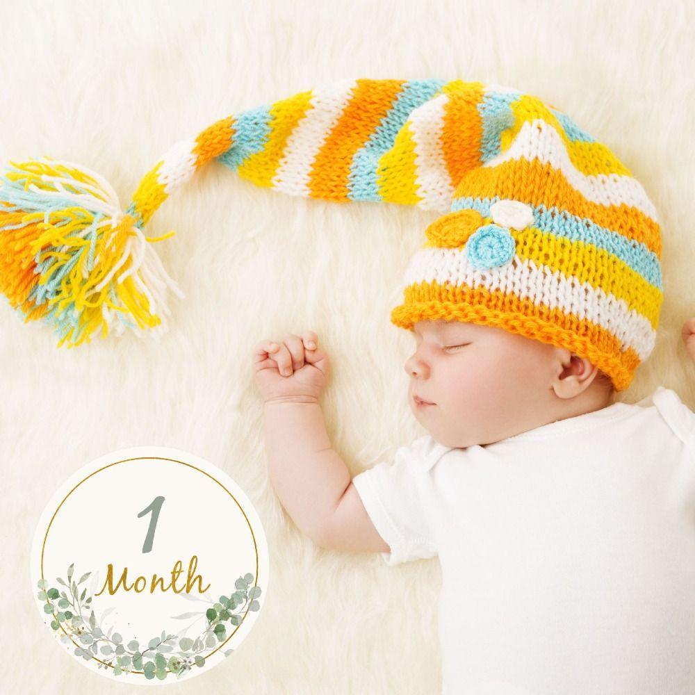 12pcs Reusable Milestone Photography Card Sturdy Newborn Gifts Baby Milestone Card  Baby