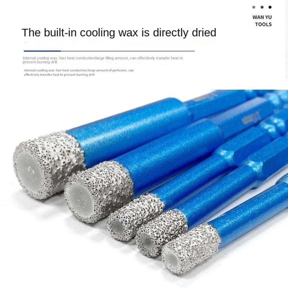 7pcs /set Hex Shank Tile Drill Bit 6-12mm Hole Opener  For Ceramic Marble Granite Tile