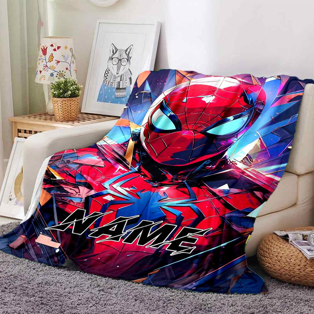 Custom Name Iron Man: Hero's Journey Blanket for Couch & Bed, Plush Cozy Fuzzy Blanket Super Soft & Warm Blankets for Fall and Winter. 090810