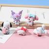 5Pcs-Kit Sanrio Cinnamoroll Animation Figure Pochacco Kuromi Pom Pom Purin Hello Kitty Action Figure Playthings Miniature Figure My Melody Presents
