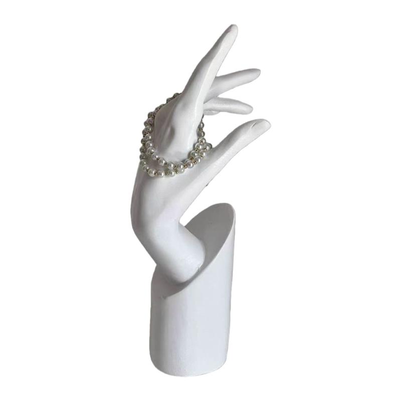 

Versatile Stylish Female Hand Display Storage Rack for Necklace and Jewelry Organization Attraction Enhancement белый