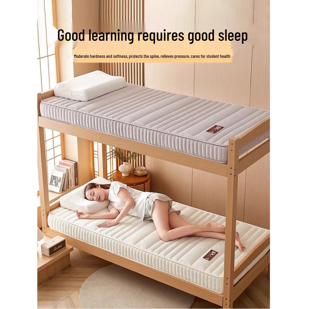 Memory Foam Latex Single Bed Pad for Dorms - 90x190cm