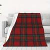 Coperta Morbida e Confortevole in Pile Flanella Stampata Tartan Scozzese per Tutte le Stagioni Adatta per Divano Letto Viaggio e Ufficio