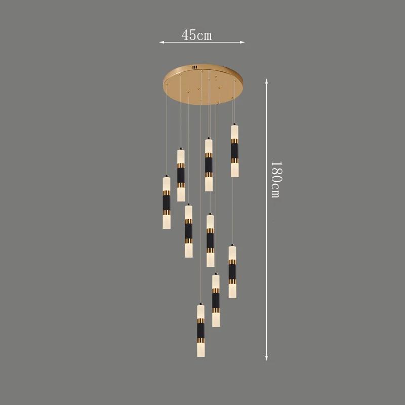 Nordic Home Staircase Pendant Lamp Modern Luxury Decoration Restaurant LED Pendant Lamp Living Room Indoor Lighting Fixtures