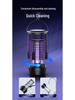 2024 Starship Electric Mosquito Killer Lamp: Outdoor Waterproof Fly Catcher & Repellent for Camping & Courtyard.