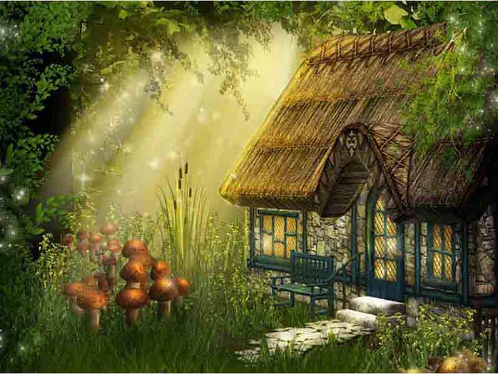 Diy Diamond Embroidery 5D Landscape Forest Hut Cross Stitch Riverside Path Round Diamond Painting Mosaic New Year Gift