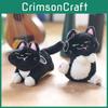 Adorable Plush Black Cat Keychain Cute Cat Doll Soft Toy For Bags And Keys