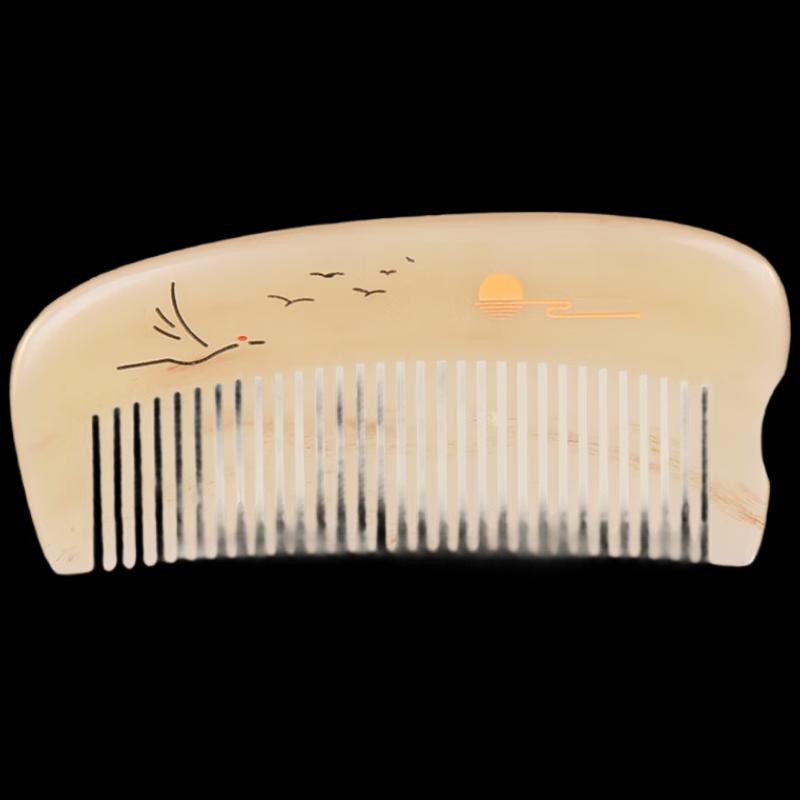 Гребень из овечьего рога, лакированное искусство Тан Муцзян Сяньюй