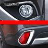 For Mitsubishi Outlander 2016 2017 2018    Fog Light Cover Chrome Front Foglight Lamp Trim