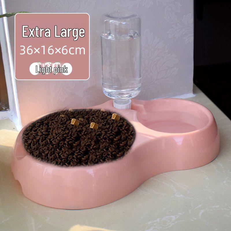 Automatic Double Bowl Pet Feeder: Dog & Cat Food and Water Bowl