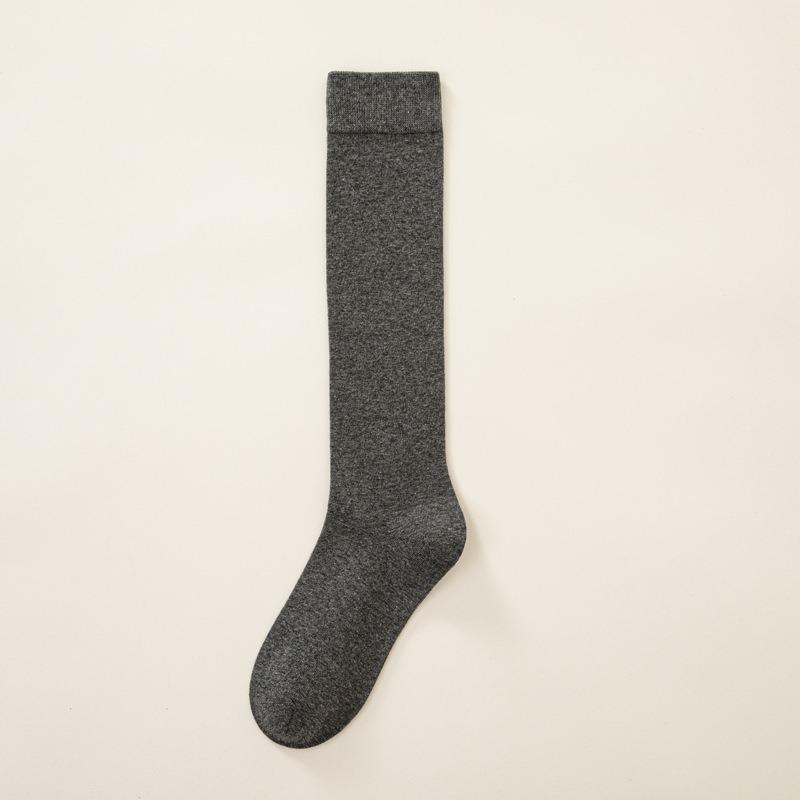 Knee Socks Women'S Autumn And Winter Extended Thigh Socks Micro-Pressure Calf Socks Solid Color Versatile Jk College Style Pure Cotton Socks Wholesale