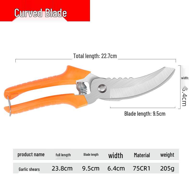 

Garlic Shears: Scissors and Knife Set for Cutting Garlic Heads and Roots