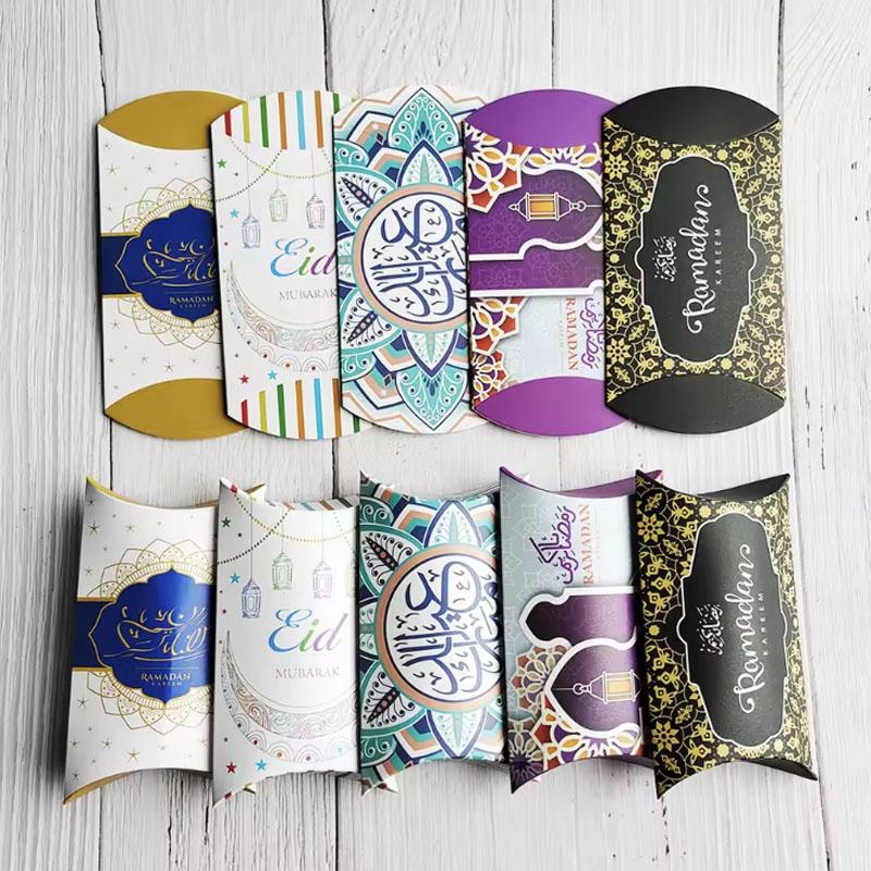 10 Ramadan Kareem Favour Boxes Ramadan Pillow Boxes Gift Sweet Boxes Eid Decor