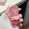 Peach Lightweight Lips Set Clear Glass Moisturizing Lip Balm Transparent Lip Oil Hydrating Jelly Day & Night Lip Mask Set