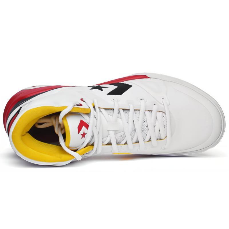 Converse G4 Hi Stylish and Comfortable Synthetic Leather Mid-Top Basketball Shoes Unisex Red, White and Black