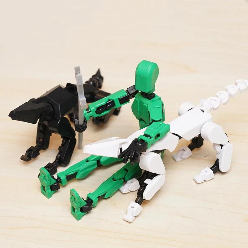 1249pcs Luminous Titan 13 Action Figures T13 Figure 3D Printed Multi-Jointed Movable Lucky 13 Action Figure Nova Figure Dummy