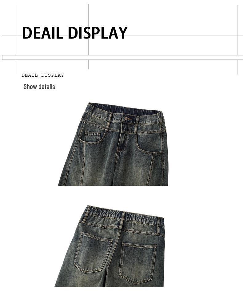 Scimitar Jeans: Men's Y2K Punk High Street Wide-Leg, Loose-Fit Casual Pants