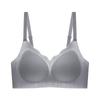 A Antibacterial ultra-thin breathable summer bra underwear women's soft support invisible beauty back gathering breast bra cover