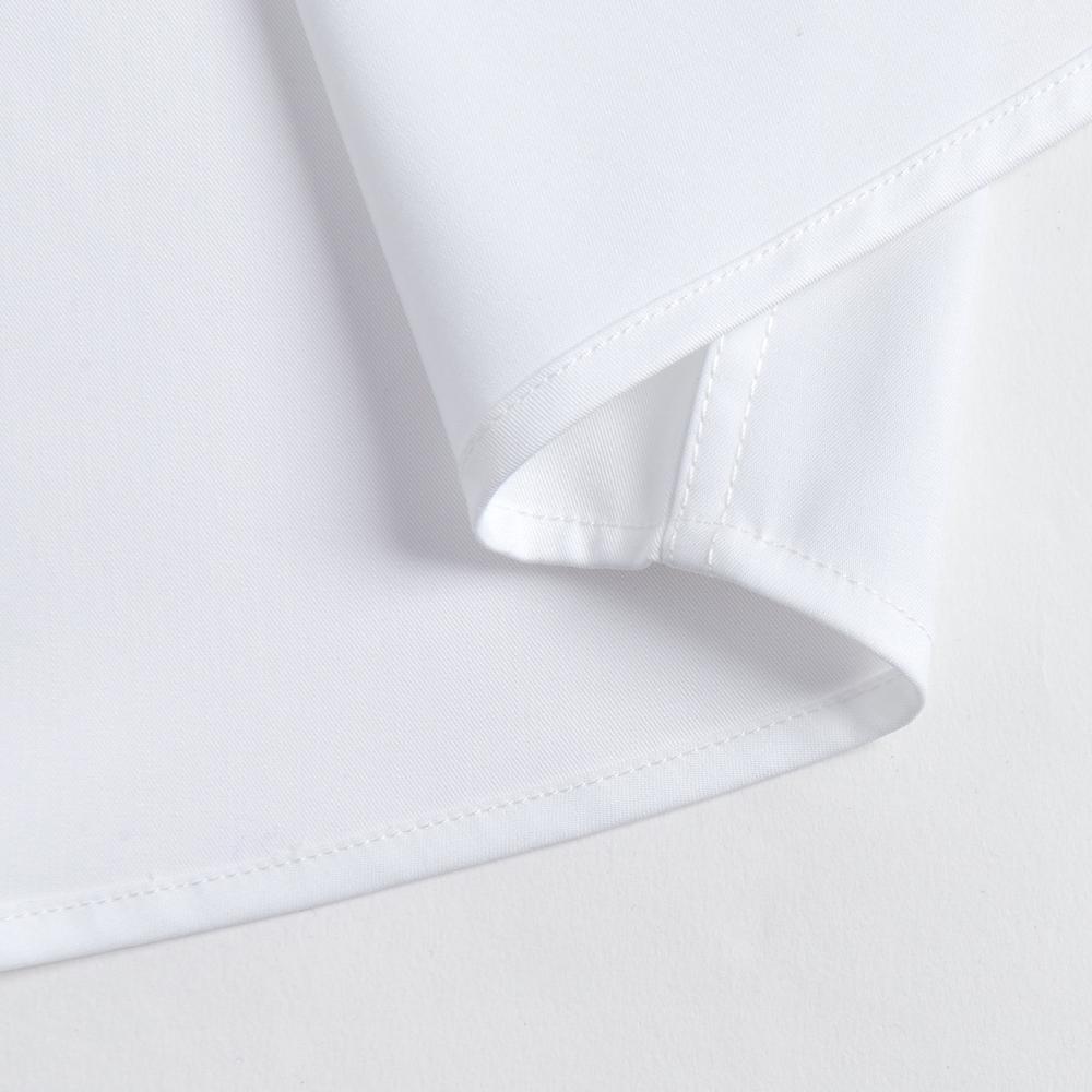 Men's Trendy Solid Dress Shirt, Casual Slightly Stretch Breathable Button Up Long Sleeve Shirt For Formal Business Occasions