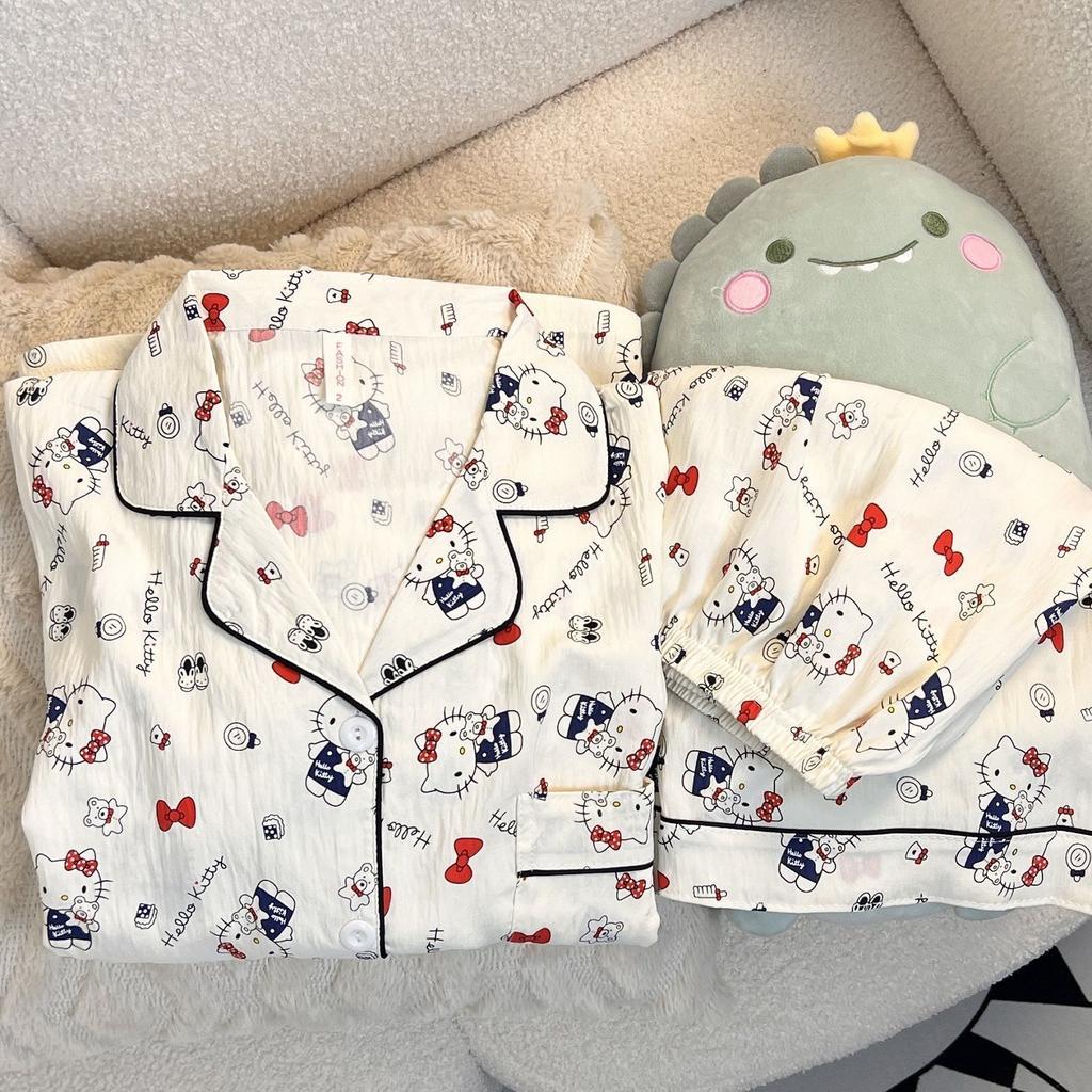 Sommer neue Pyjamas Damen kurzärmelig Shorts dünne Wolkenbaumwolle Cartoon niedlich große Größe Koreanische Version Loungewear