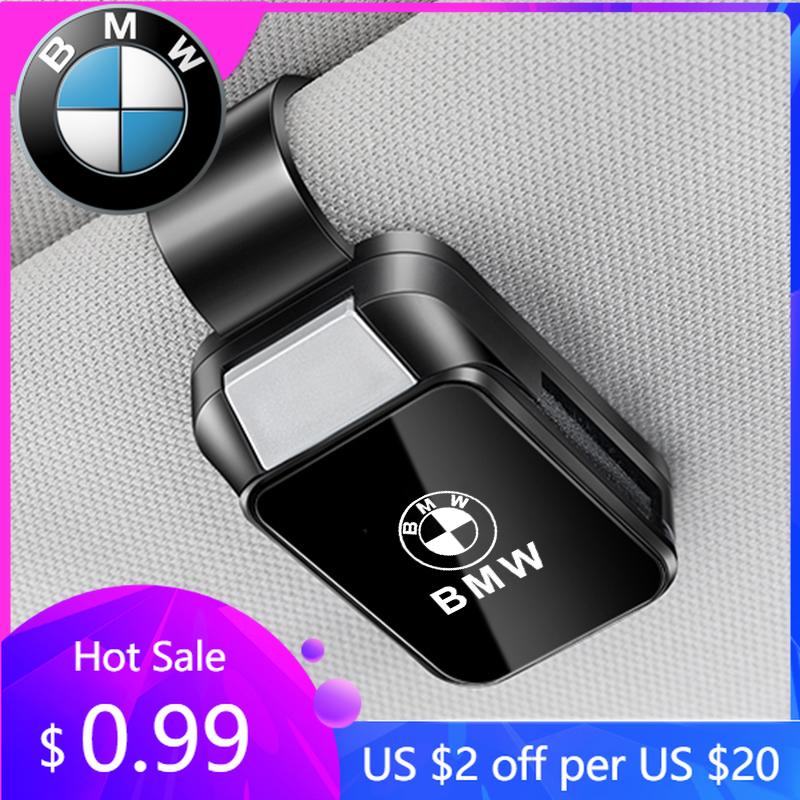 BAGO1 2026 Car Sticker Car Sun Visor Holder Storage Sunglasses Clip Portable Glasses Holder For BMW M 1 2 3 4 5 7 Series X1 X3 X4 X5 X