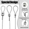10pcs Adjustable Screws Steel Wire Rope Clamp Iron Hardware Accessories Snap Clothesline Fixing