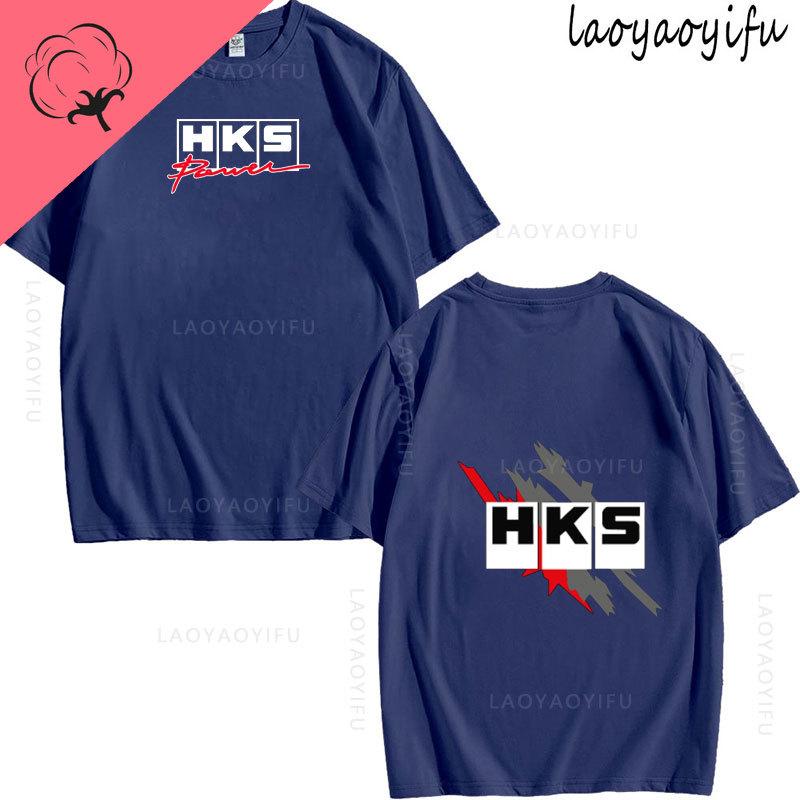 JDM Modified Car HKS ENDLESS Theme 100Cotton Mens Womens Fashion High Quality Oneck Casual Summer TShirt Printed Fashion
