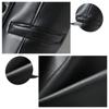 Female Outerwear Spring Autumn Black Soft Pu Leather Vest Double-breasted Elegant Office Lady Sleeveless Jackets Waistcoat