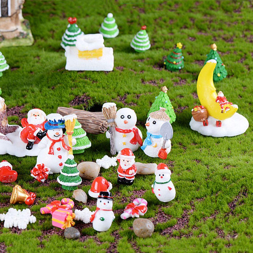 

Mini Figurines Xmas Decor Landscape Model Christmas Decoration Garden Landscape Christmas Ornament 6